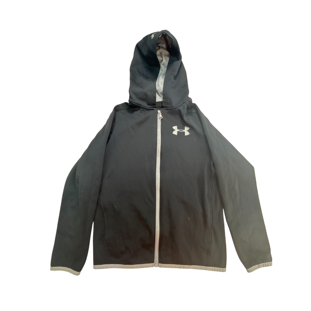 Under Armour hoodie sweater Kids size Medium‎ black full-zip